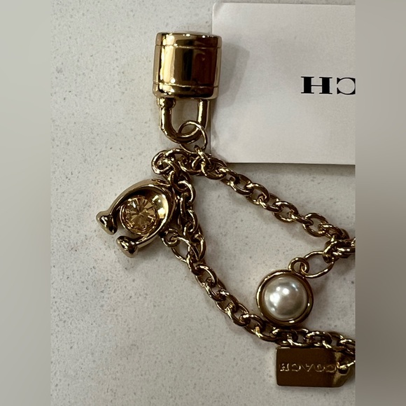 Elegant Gold and Silver Charm Bracelet - Picture 8 of 8